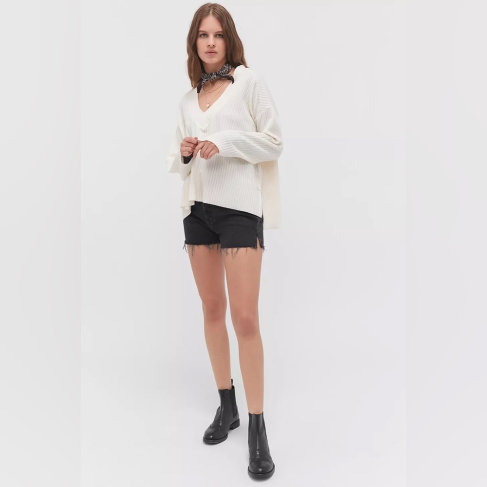 Urban Outfitters Anka Slouchy V-Neck Top